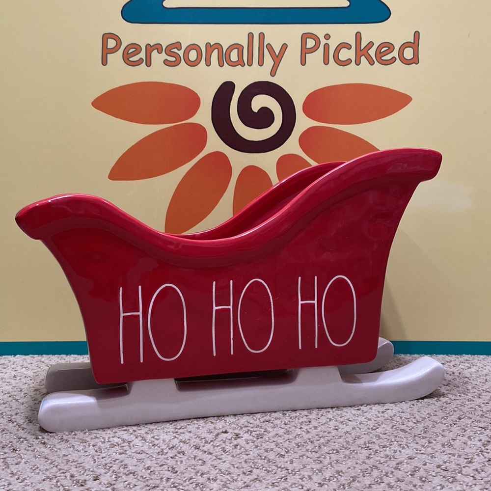 Rae Dunn HO HO HO Sleigh